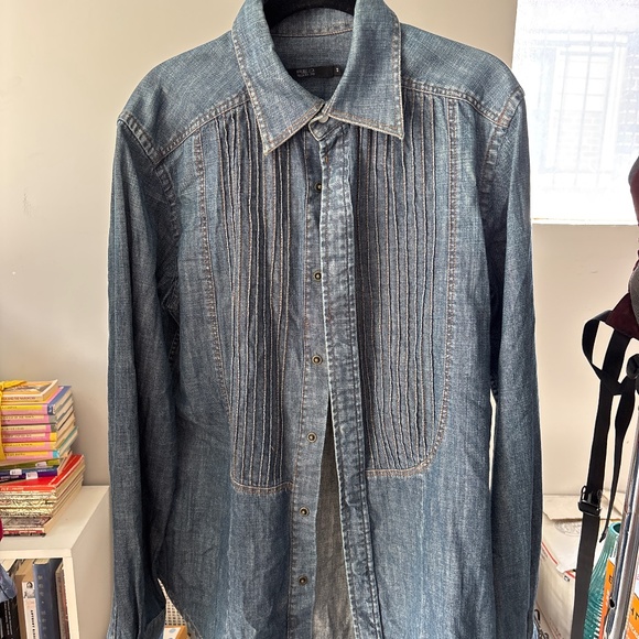 Valentino denim button-up - Picture 1 of 5